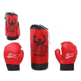 Sac de boxe & Gants Rouge...