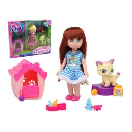 Muñeca con Mascota Fun Pets...