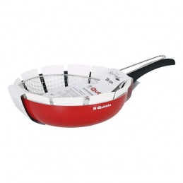 Frying pan with basket...