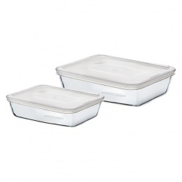 Set of lunch boxes Pyrex...