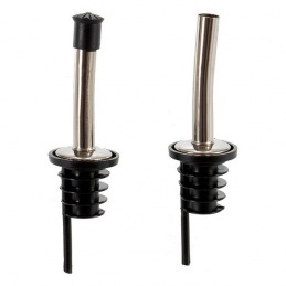 Wine Pourer Black Metal 2 pcs