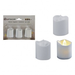 Bougie LED Blanc (3 Pièces)