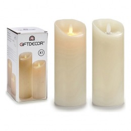 LED Candle Plastic Cream 20 cm