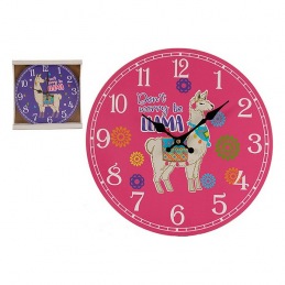 Wall Clock Gift Decor Wood...