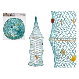 Basket Turquoise Red (34 x...