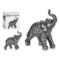 Elefant Argento Resina...