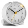 Orologio-Sveglia Analogico Braun BC-01-W Bianco