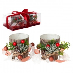 Bougeoir (2 pcs) Verre