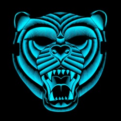 Masque Led Tigre