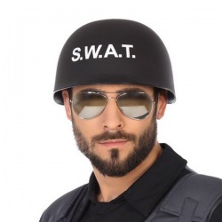 Casco Poliziotto Swat Nero