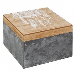 Caja Decorativa Gris Marrón...