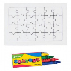 Puzzle à colorier (24 pcs)...