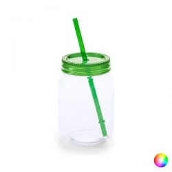 Jar with Lid and Straw (600...