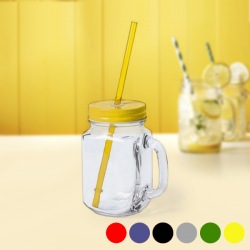 Jar with Lid and Straw (500...