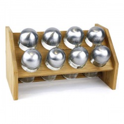 Bamboo Spice Rack Quttin (8...