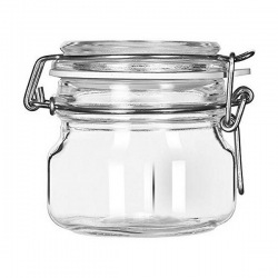 Glass Jar Borgonovo Crystal